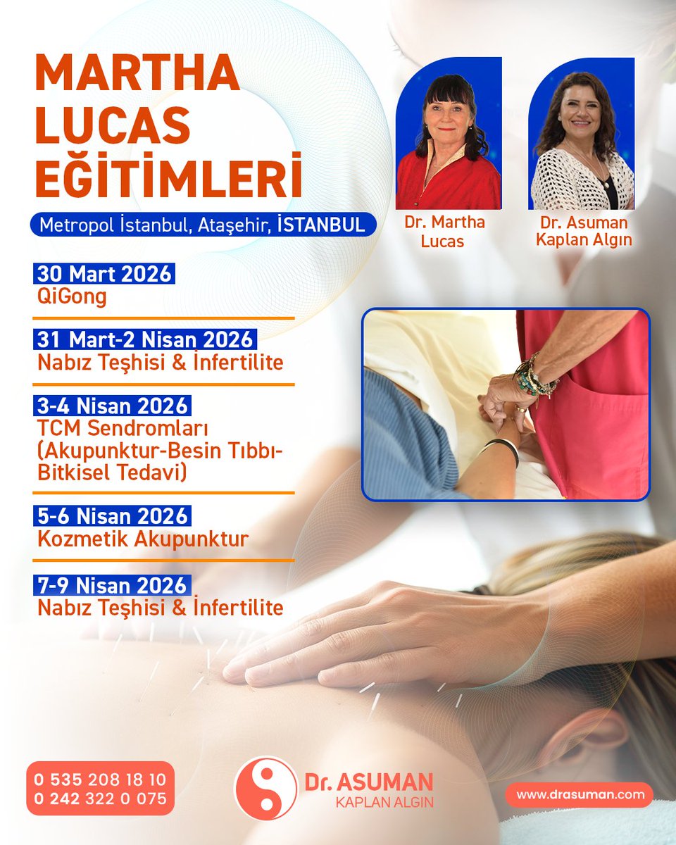 ✨ Geleneksel Martha Lucas Eğitimleri İstanbul’da! ✨
2026 yılında Metropol İstanbul, Ataşehir’de gerçekleştirilecektir.

📞 Kayıt ve bilgi için:
📱 0 535 208 18 10
☎️ 0 242 322 0 075
📧 info@drasuman.com
🌐 drasuman.com

💫 Erken kayıt fırsatını kaçırmayın!