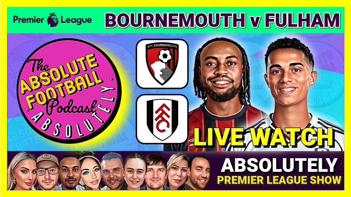 Today it's our third anniversary of our first ever Absolute Football Podcast Show! 

To celebrate join us for a LIVE Watch-along of Bournemouth v Fulham in the Premier League tonight from 7:45pm ⚽️

Kicking the Weekend off the right way with some Friday Football Fun #BOUFUL #afcb