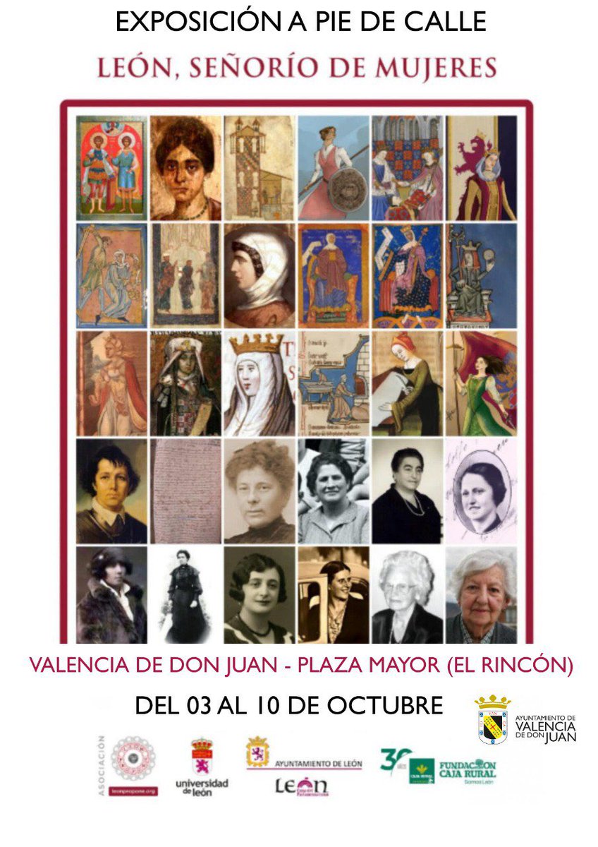 🙋🏻‍♀️❤️Valencia de Don Juan acoge la exposición a pie de calle, “León, Señorío de Mujeres”, un homenaje a las leonesas que hicieron historia.

🗣️ Seguir leyendo: valenciadedonjuan.es/actualidad/val…