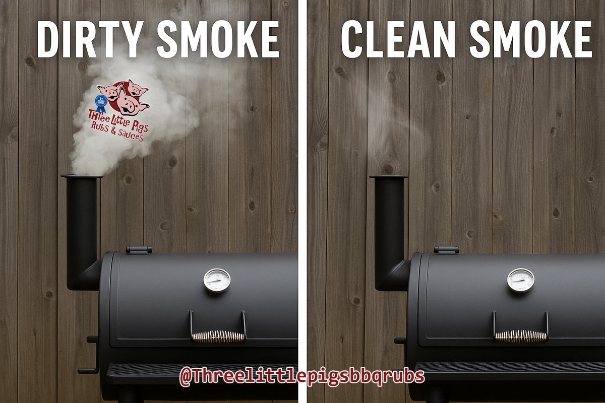 Pitmaster Tip of the Week
The real science behind Dirty Smoke vs. Clean Smoke  
Learn more here: three-little-pigs-bbq.com/real-science-b…
#threelittlepigsbbq #pitmastertips #cleansmoke #bbqscience #bbqlife #chrismarksbbq #threelittlepigsbbqrubs