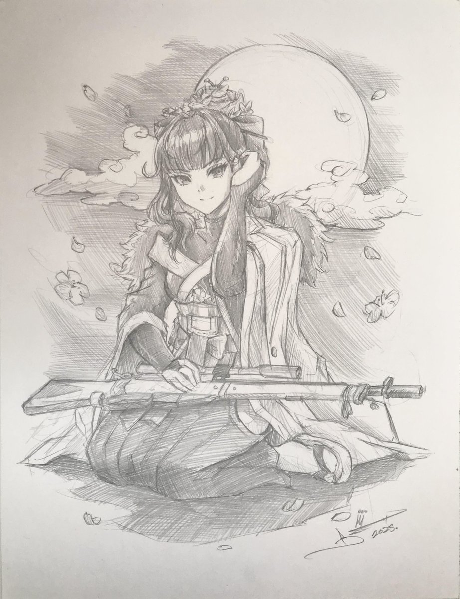 Some time ago I commissioned this lovely artwork of Sakura from <a href="/PropGame/">supbirdy</a> at a convention!

#NIKKE 
#ニケ 
#サクラ