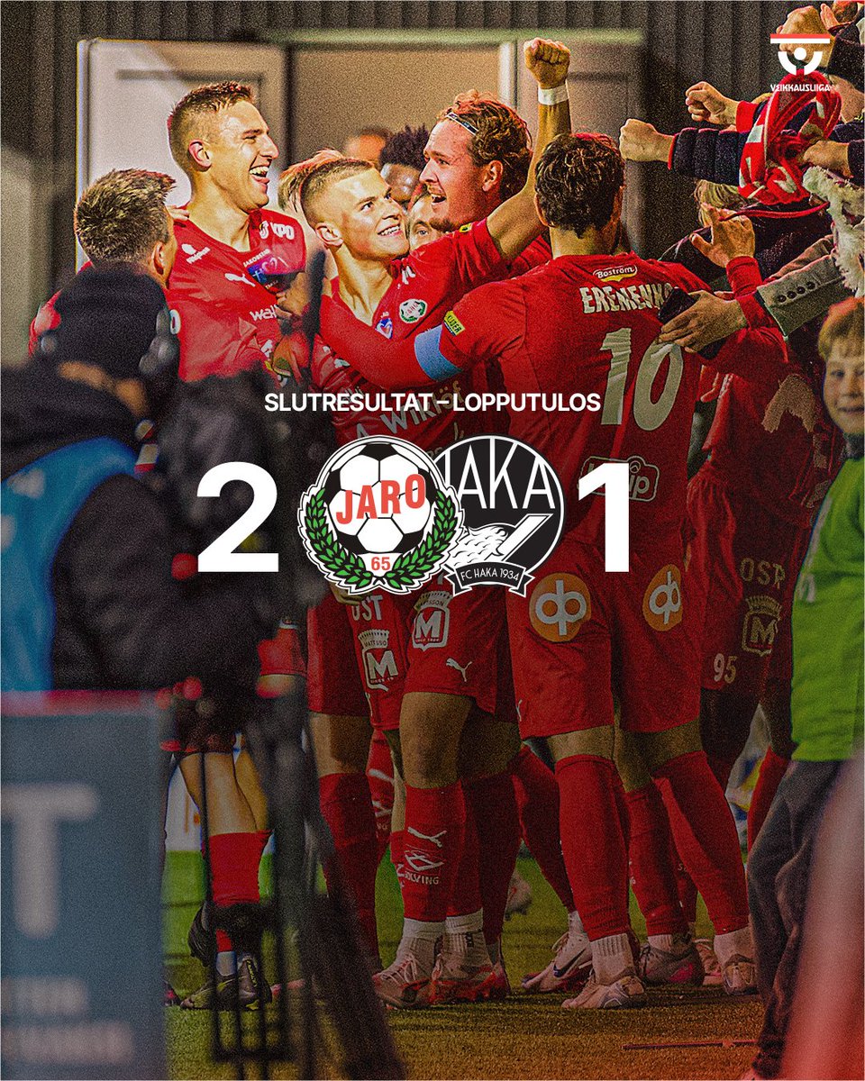 VILKET AVSLUT PÅ MATCHEN! MIKÄ PÄÄTÖS OTTELULLE!
----
Slutresultat/Lopputulos: FF Jaro - FC Haka 2-1 #FFJaro #Veikkausliiga