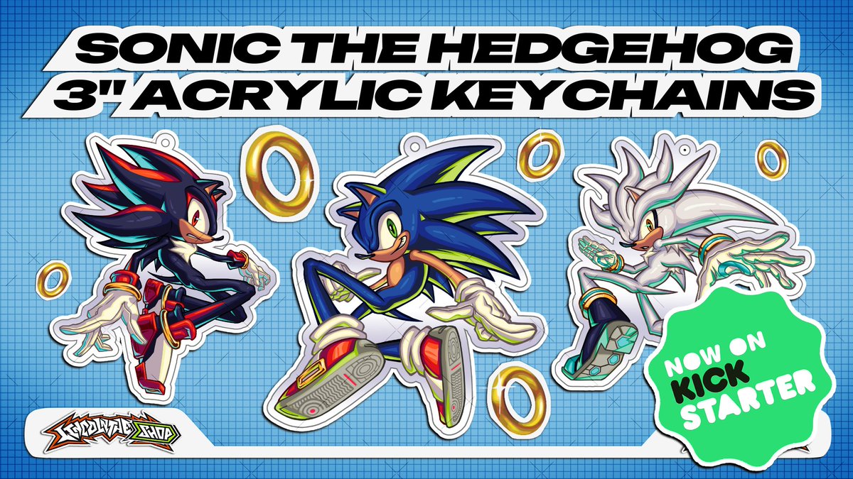 My Sonic the Hedgehog Keychain and Sticker collection is now LIVE on Kickstarter!! Go pledge to get yourself the first set of merch at a discount!! L1nk to the campaign is below!!