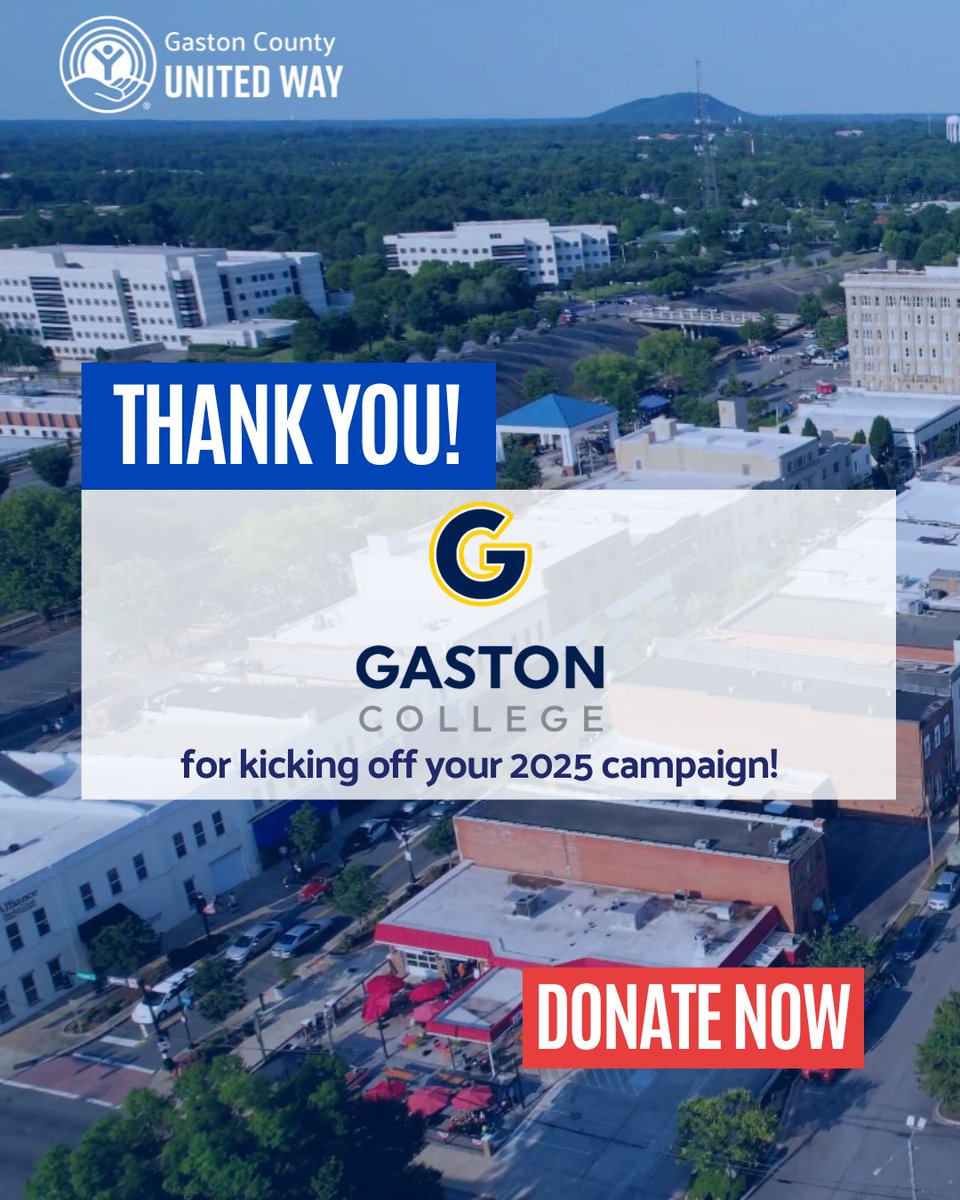 unitedgaston's tweet photo. Thank you, Gaston College, for supporting the Gaston County United Way! 🎓💙 Your generosity helps create lasting change for students, families, and neighbors across our community.

There’s still time to make your pledge, visit https://t.co/jdBgEuJG8V https://t.co/eekgynpwPR