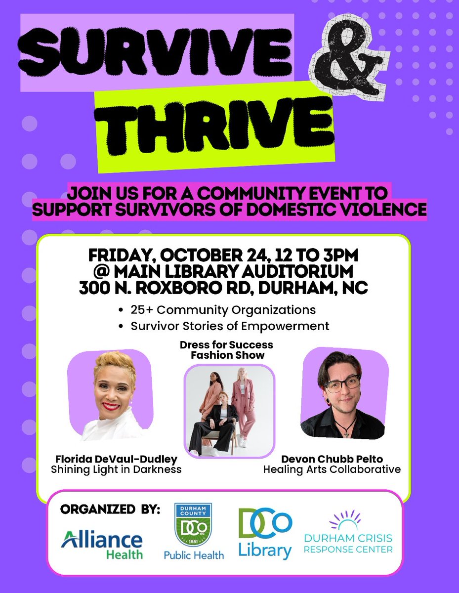 Don't miss this event to support some wonder community partners concerning #domesticviolenceawarenessmonth