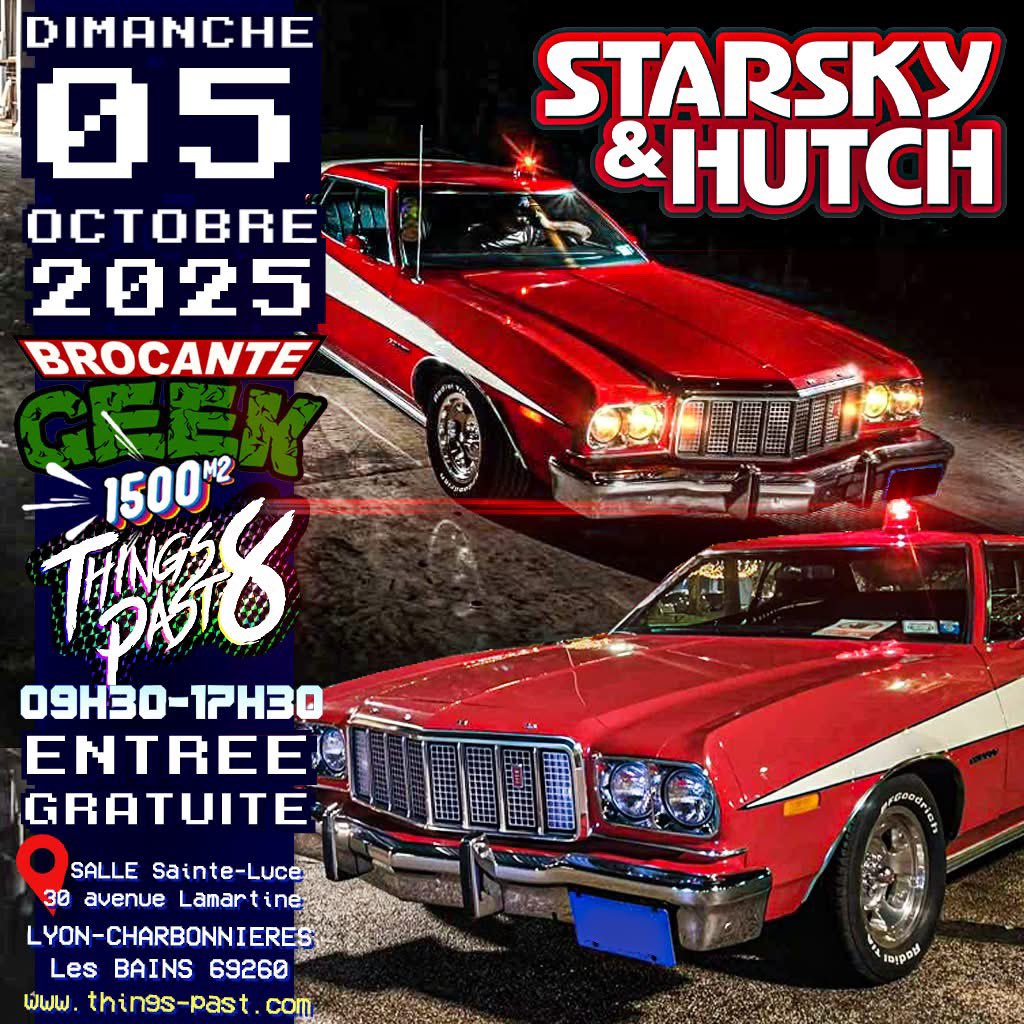 stereotypepast's tweet photo. 0️⃣5️⃣ / 1️⃣0️⃣ / 2️⃣5️⃣
✅ #TP8 /// BROCANTE GEEK & PoP Culture
💥 ENTRÉE 100% GRATUITE !
🚨 La mythique voiture de Starsky & Hutch, la légendaire Ford Gran Torino rouge et blanche des années 70, sera présente au #thingspast 8, LA Brocante Geek référence de la région Rhône-Alpes !🔥 https://t.co/ArJ3Pd2RgK