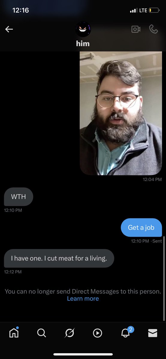 Clay65153's tweet photo. @GengarYFD Weird mf  
Get a job loser https://t.co/fr0d5wFZVR