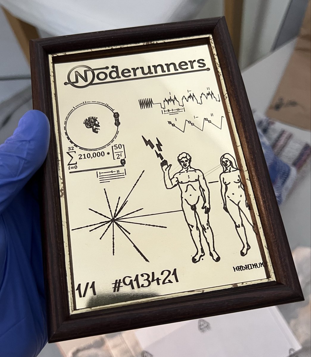 Hadaikum3D's tweet image. GM 🙋 Excited to send this piece to Amsterdam @NoderunnersNET Conference Soon!  🥳 🔥 @onthebrinkie #bitcoin #art #noderunners