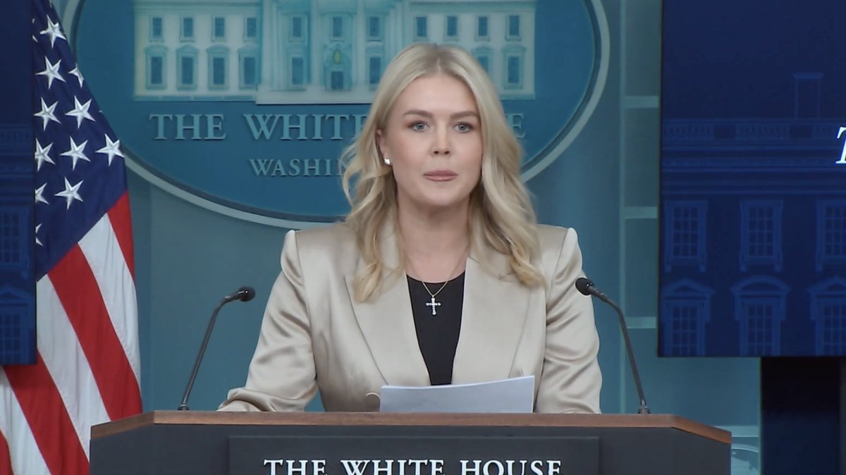 Amber Jo Cooper (@amberjocooper) on Twitter photo NOW: <a href="/PressSec/">Karoline Leavitt</a> on shutdown: “This madness must end” calling it an “intentional sabotage” by Democrats.
Leavitt urges Americans to call their Democrat Senators to tell them to end the government shutdown.
She said they hope Dems change course and cited the impact on Americans. NOW: <a href="/PressSec/">Karoline Leavitt</a> on shutdown: “This madness must end” calling it an “intentional sabotage” by Democrats.
Leavitt urges Americans to call their Democrat Senators to tell them to end the government shutdown.
She said they hope Dems change course and cited the impact on Americans.