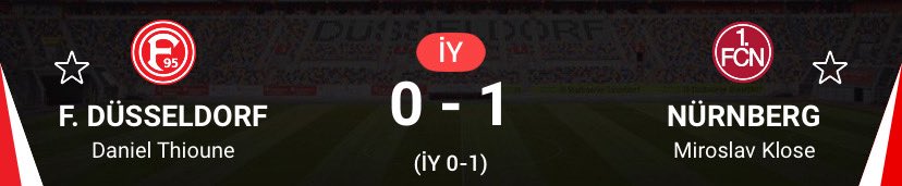 İlk yarı içerde 🔥🔥

Hadi Düsseldorf taraftarının önünde çevir bu maçı ⌛️⌛️🍀