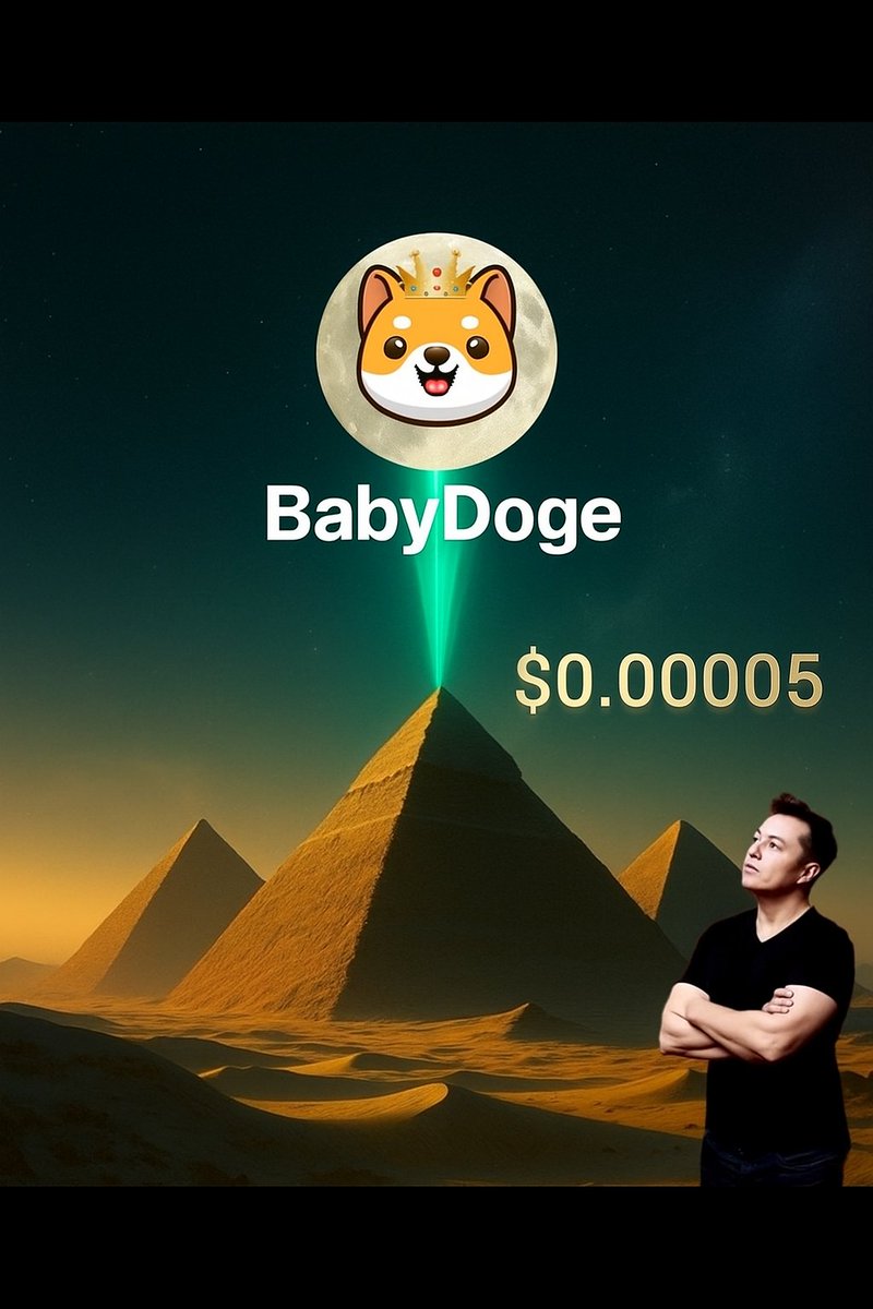 BabyDogenews_'s tweet image. $0.00005 is written—it shall come to pass. 🚀👑
@BabyDogeCoin
#BabyDoge