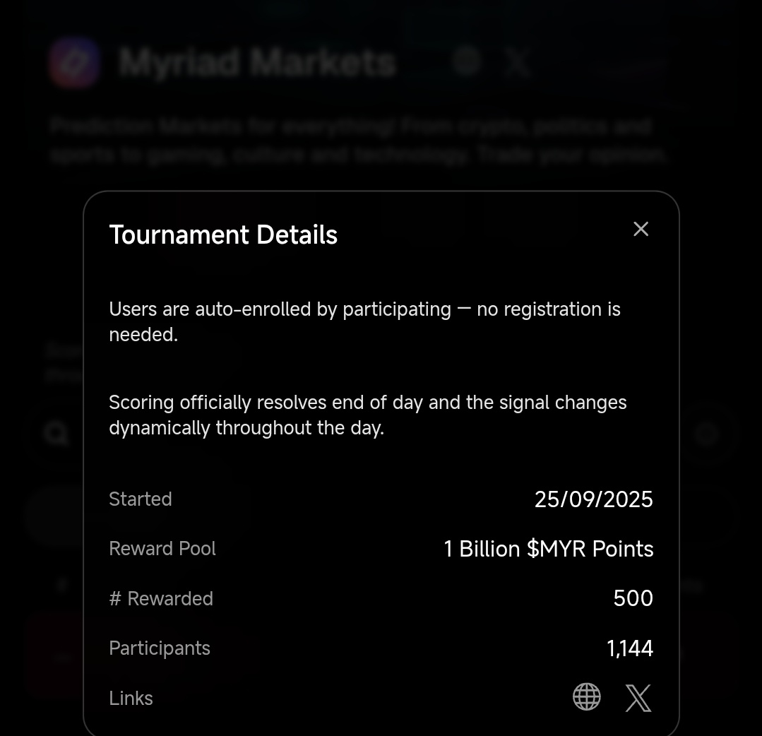 There's a lot of different opportunities with infoFi, and I wanna introduce <a href="/xeetdotai/">xeet</a>

there's a campaign going on with <a href="/MyriadMarkets/">MYRIAD</a> 

and there's only 1144 participants atm.
 
there are some basic tasks like following most of the founding members.

it's still early, postion