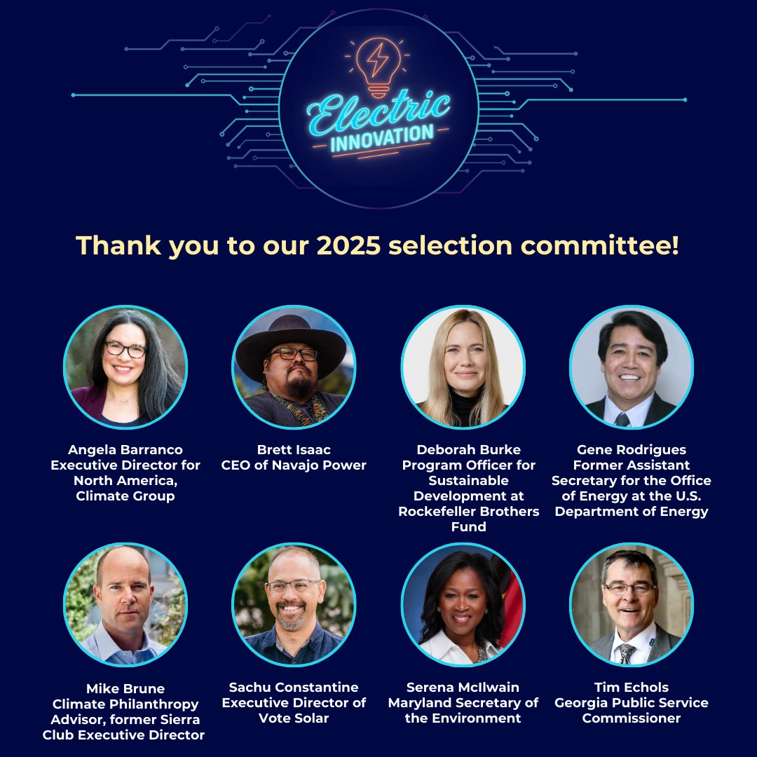 ElectricInno's tweet image. Meet the people who made the #ElectricInnovationAwards and #ElectricInnovationForum possible.

We are grateful to have the expertise and support of leaders across the clean energy, philanthropy, policy, and tech spaces as we bring our vision for an electrified America to life.