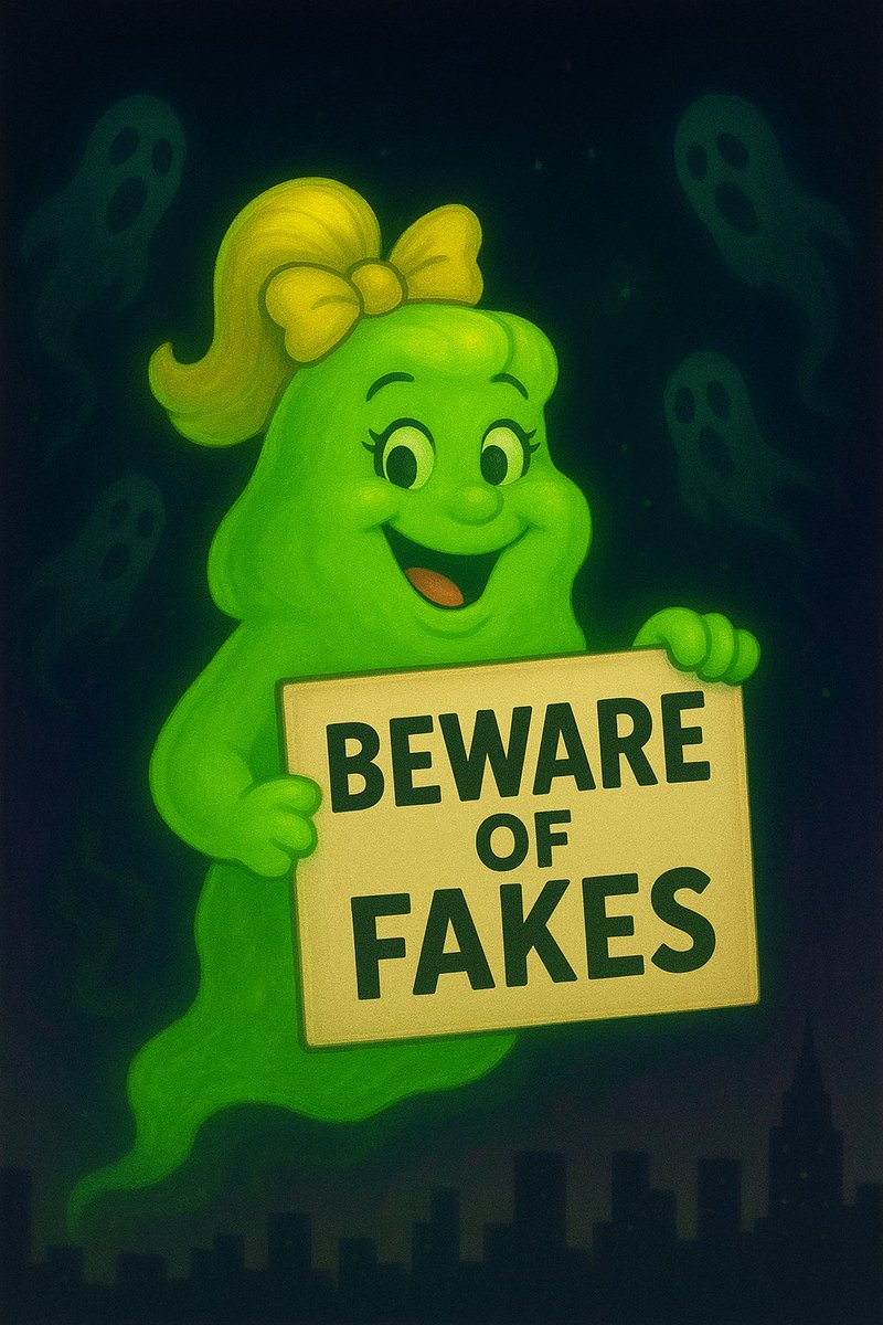 Beware of fake contracts named Lady Slimer or using $LSLIMER ticker.

We will share the CA once it is launched.   Do not buy till we post CA.

We will also update website and all other socials once ready for trading this is a #Hidengem