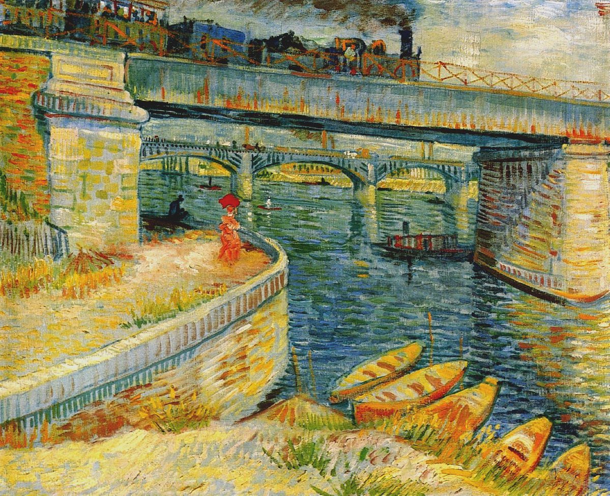 Bridges across the Seine at Asnières