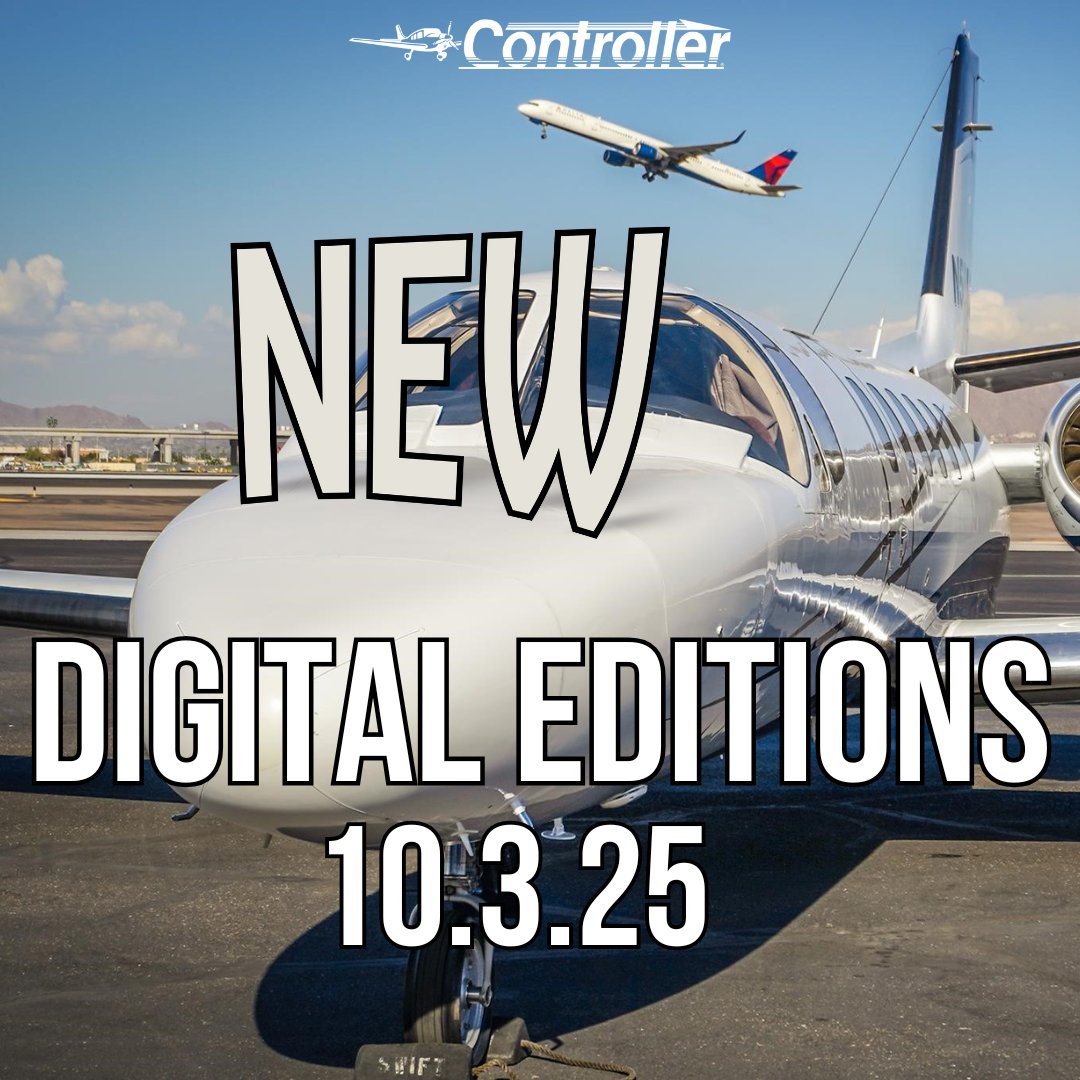 Controller's tweet image. New #Controller Digital Editions are out!

Browse our digital newsstand and flip through aircraft for sale from dealers across the nation!

Start flipping:
🔗 ow.ly/5U6t50X6lb4