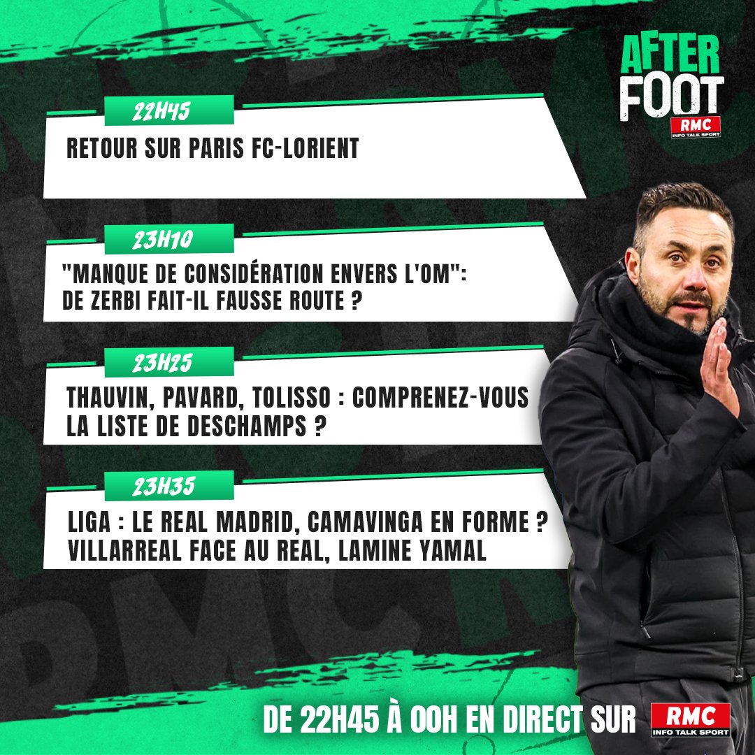 🗞️ L'After de ce soir, prise d'antenne après Paris FC-Lorient. Débrief du match et petit tour d'actu au programme, avec <a href="/CarineGalli/">Carine Galli</a> <a href="/liocharbo/">charbonnier lionel</a> &amp; <a href="/PerquisDamien/">damien perquis24</a>