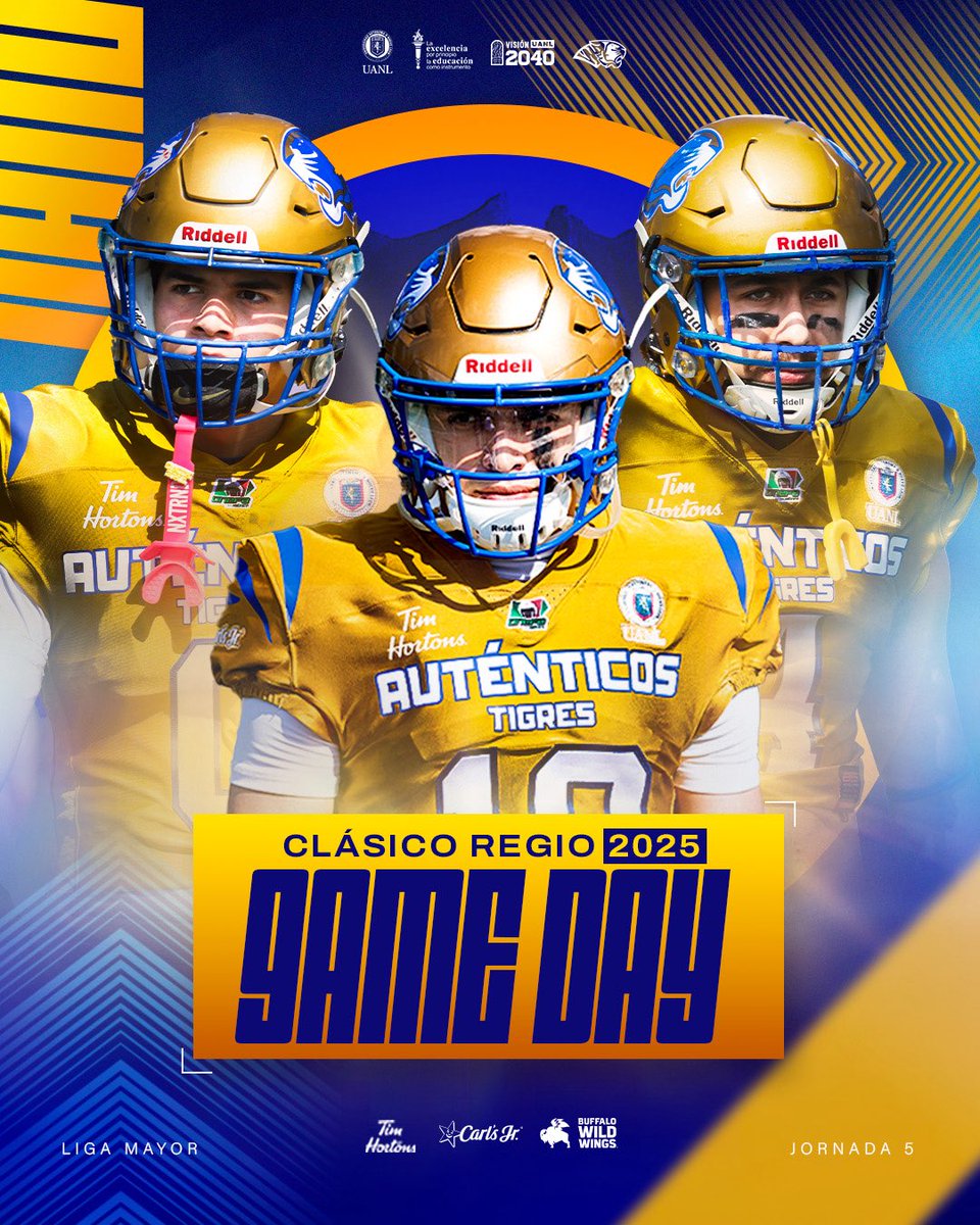 UANL_Autenticos's tweet image. ¡¡IT’S GAME DAY!!🏈

GAME 4 AUTÉNTICOS TIGRES VS BORREGOS MTY💥🧨

🗓️| Viernes 03 de Octubre . 
🕐| 19:30 hrs.
🏟️| ESTADIO BANORTE

#ATMAYOR #serauténtico