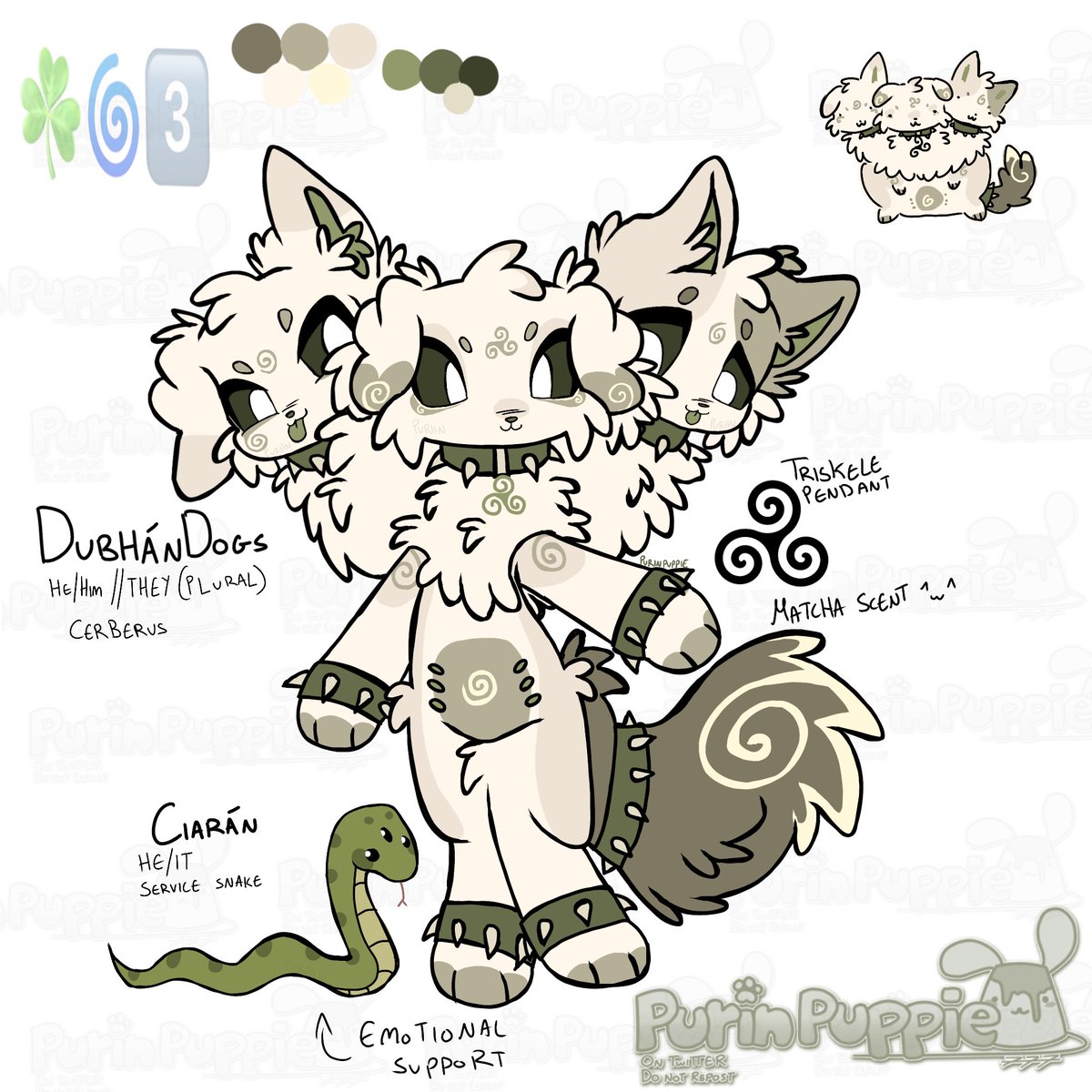 PurinPuppie's tweet image. cerberus crittersona!!
and ciarán 🐍

#SmilingCritters #SmilingCrittersOC ok