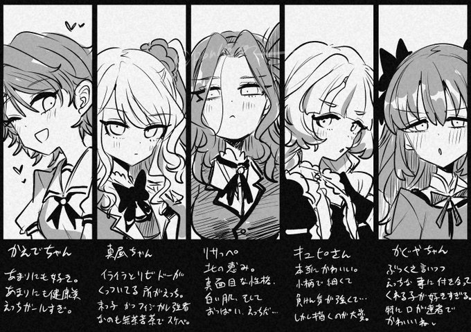 えっちな目で見てる子5人 