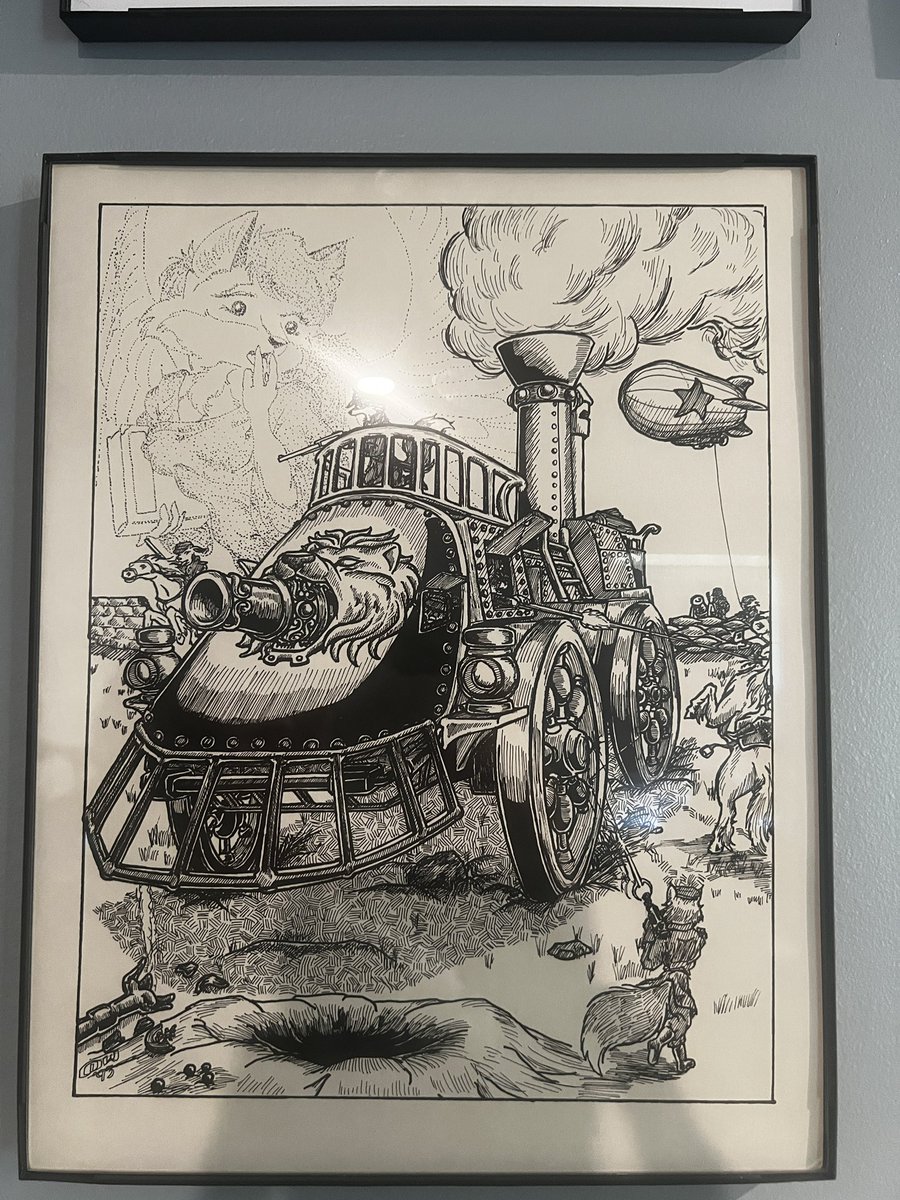 Retro furry haul: Pic 1

War scene that has like older warhammer-esk vibes, sfw, and just a very detailed piece