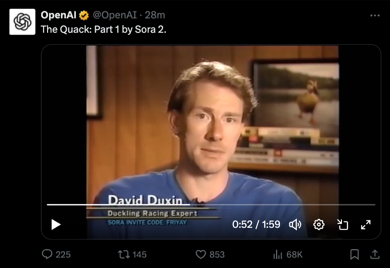 Sora invite code dropped as an easter egg and it worked🥚