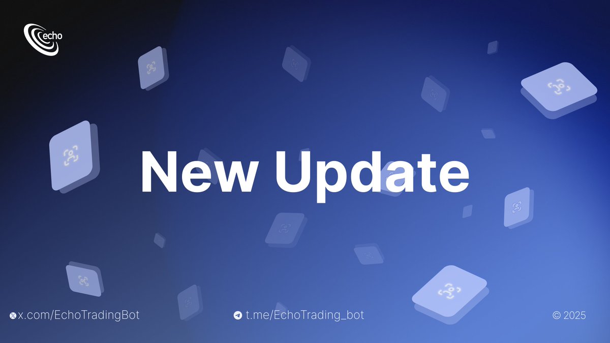 EchoTradingBot's tweet photo. 🚀 Echo Mobile Redesign is LIVE!
Here’s what’s new:
📱 Complete mobile redesign
🏠 New homepage + active positions overview
📊 Trading overview (volume, trades, fees, tips)
🔗 1-tap referral link share
⚡ Revamped pages: Positions, Limit Orders, Copy Trade, AFK Mode
👛 New Wallets layout
🎨 Theme support (beyond light/dark)
🌍 Multi-language (9 languages supported)