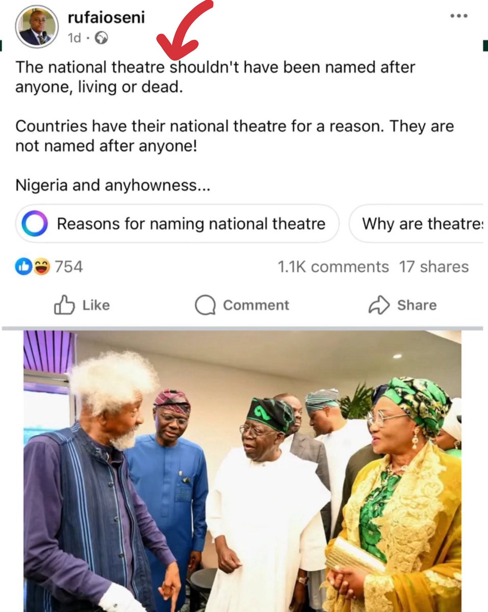 This is actually not accurate. Please fact-check me: Several nations named their National Theatres after individuals, including the following instances:

Mali named its National Theatre, Palais de la Culture Amadou Hampaté Ba, after the famed Malian novelist and national hero