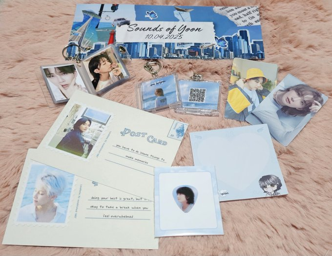 pagesofyoon's tweet photo. Some of the inclusions of our official event kit!
#SoundsOfYoon ๐ https://t.co/YENpZhbqCz