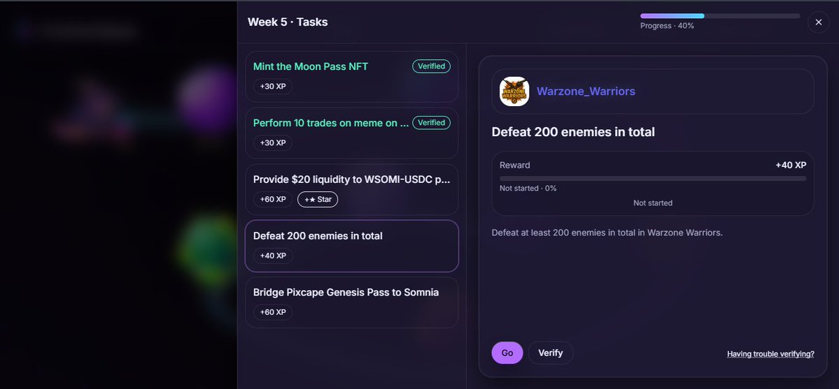$SOMI Odyssey week 5 missions