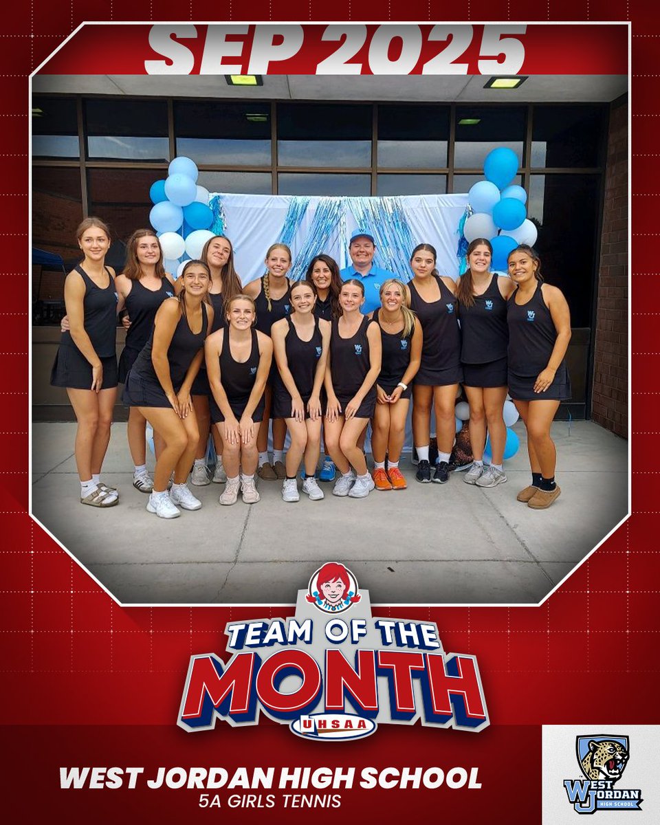 UHSAAinfo's tweet photo. 🎉Congratulations to the September 2025 winners of the Wendy's Team of the Month award!  

Congratulations to each and every one of you! 🏆 https://t.co/ECf4cauGm5