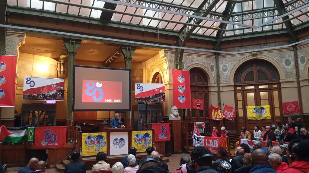 Koldo Saenz De Benito 🔻 (@koldo_saenz) on Twitter photo Gaurko egunez 1945ean <a href="/wftucentral1945/">WFTU - World Federation of Trade Unions</a> jaio zen #Paris-en mugimendu sindikal bateratu gisa.
80 urte geroago, gerren eta esplotazioaren aurka nahiz herrien auto-determinazio eskubidearen defentsan eginiko hautuak gaurkotasun osoa daukate.
MFS-a beti histoariaren alde egokian. Gaurko egunez 1945ean <a href="/wftucentral1945/">WFTU - World Federation of Trade Unions</a> jaio zen #Paris-en mugimendu sindikal bateratu gisa.
80 urte geroago, gerren eta esplotazioaren aurka nahiz herrien auto-determinazio eskubidearen defentsan eginiko hautuak gaurkotasun osoa daukate.
MFS-a beti histoariaren alde egokian.