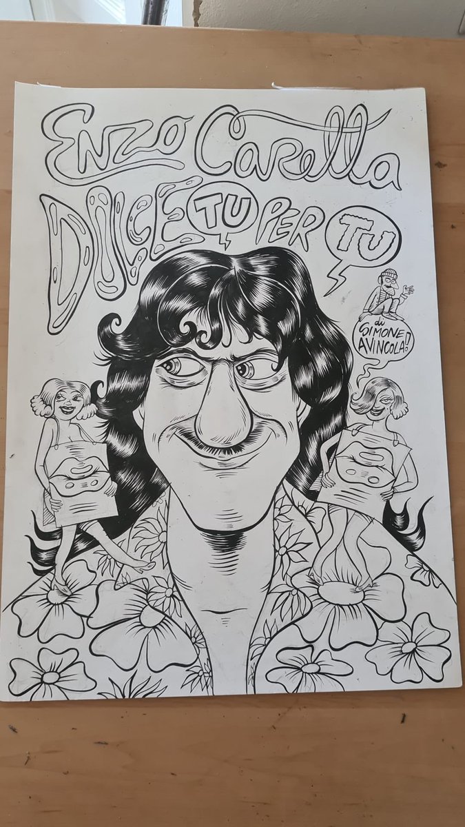 Caro Ivan “Hurricane” Manuppelli, non ti ringrazierò mai abbastanza per aver ha ideato e disegnato in maniera così profonda il mio libro “Enzo Carella - Dolce tu per tu” e l’album “Avincola canta Carella” ✍️

#enzocarella #dolcetupertu #avincola #disegni #illustrazioni #arte