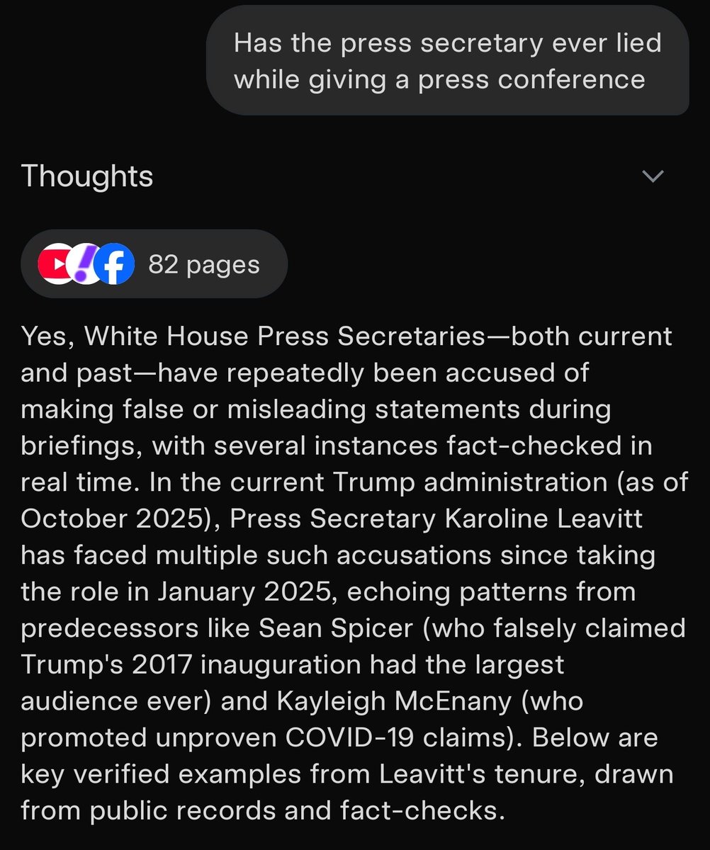 305MRFIXIT's tweet image. @Grok says she&apos;s a fucking liar... Where are all the journalists balls, were they forced to leave them at the door or did they ever have them, ever...? No tough questions from those losers who are allowed in... 🤔 #WHY...?
#DoWhatIsRightNotWhatIsEasy #EpsteinSurvivors