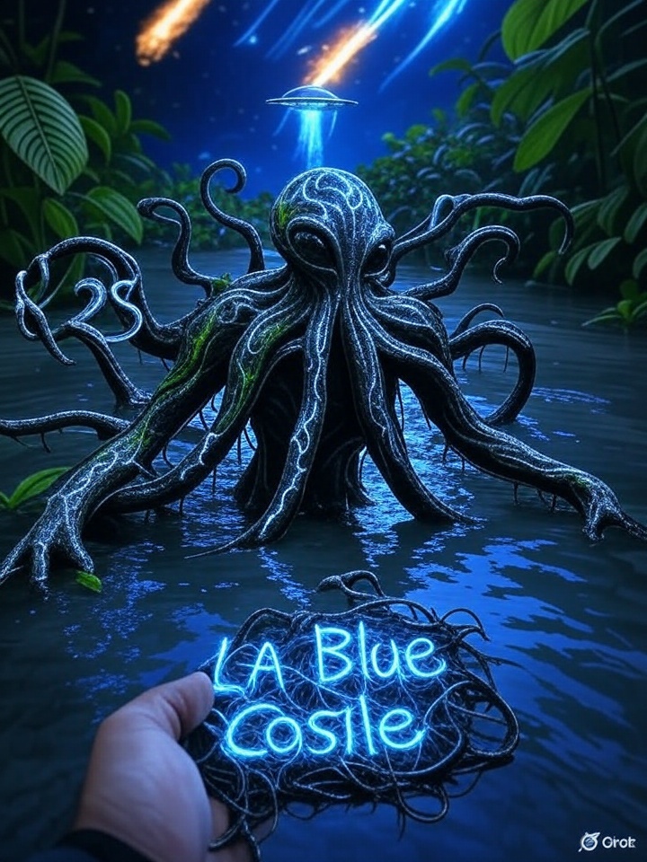 LABlueCastle's tweet image. Drip, Drip, Drip.... The Saga Continues to captivate as we all await additional verification and proof of life. 

KinPanama Posts K25 creeping around in his hand. 

#K25, #VenomKin, #LABlueCastle, #KinPanama, #PanamaAlien