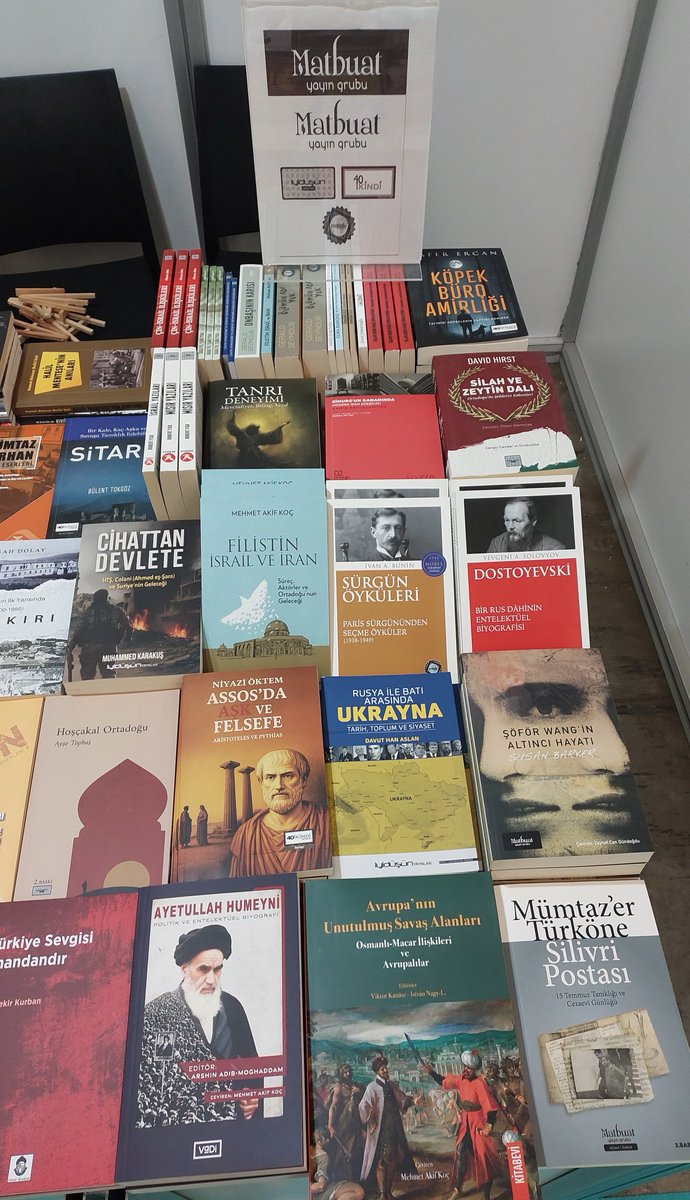 📢 Ankara Kitap Fuarı bugün başladı

<a href="/matbuatyayin/">Matbuat Yayın Grubu</a> olarak tüm kitaplarımızla fuarda yer alacağız

C-20 [TDKV] nolu standda okuyucularımızla buluşacağız

🗓 03 - 12 Ekim arası her gün
⏰️ 10.00 - 20.00

Ben de Cumartesi-Pazar tüm gün fuarda olacağım, çaya çorbaya bekleriz dostlar