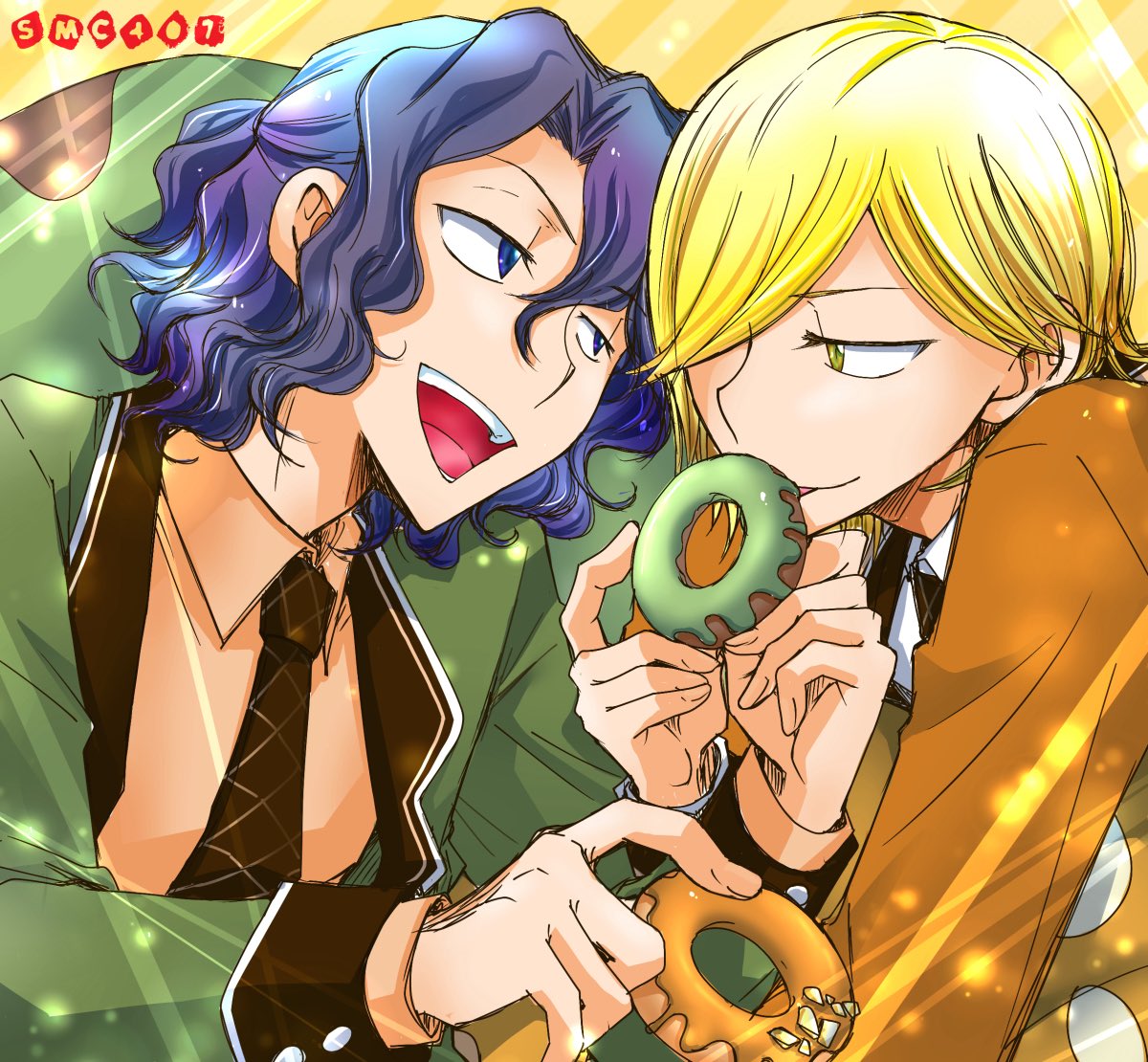 ゴキゲン青手らくがき💛💚
これはもう、
「じゅんた いただいちゃいました😋❗️⭐️」
と解釈してよろしいな？
