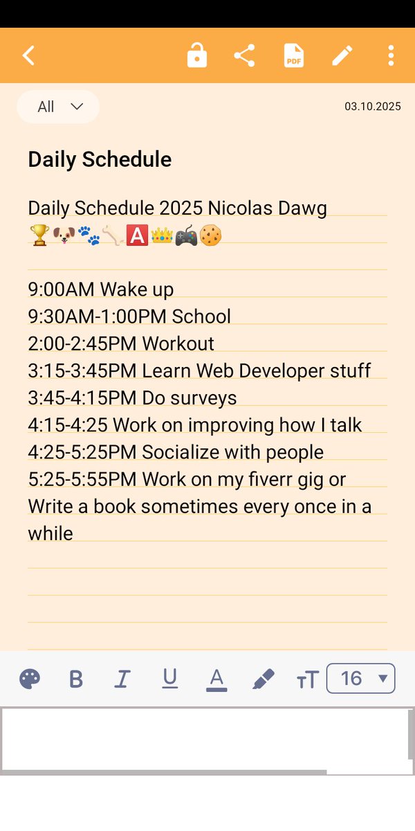 NicolasDawgRap's tweet image. New daily schedule I have to stay active 💯 #DailySchedule #todolist #priorties