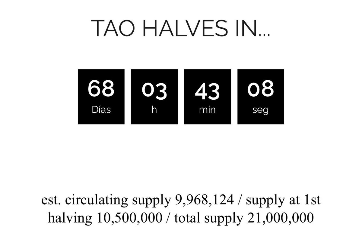 Trading and winning always feels good in crypto but how about a 10x with  size ? $TAO will pull this off as the block reward halving is taking place  in 68 days