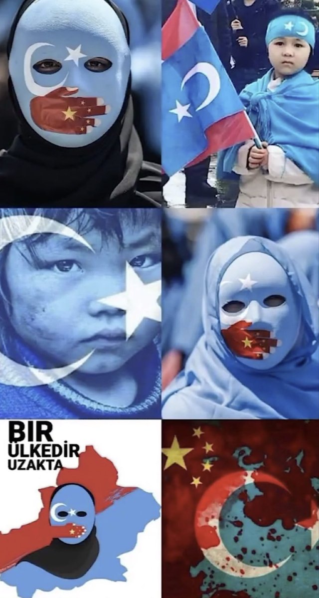 Bir millet sesini duyuramıyor 
Bir anne, evladının adını söyleyemiyor 
Doğu Türkistan suskun, çığlıkların altında…
Uygur özgürlüğün bekçisidir.!
#doguturkistandasoykırımvar