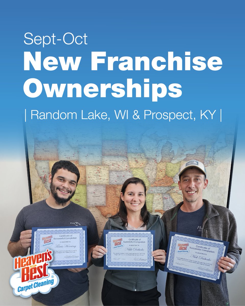 New franchise owners in Wisconsin &amp; Kentucky!

Want to bring Heaven’s Best to your community? 🌎 Start your own business &amp; make a difference in the place you call home.

Learn more about franchise opportunities: heavensbest.com

#HeavensBest #FranchiseOpportunity