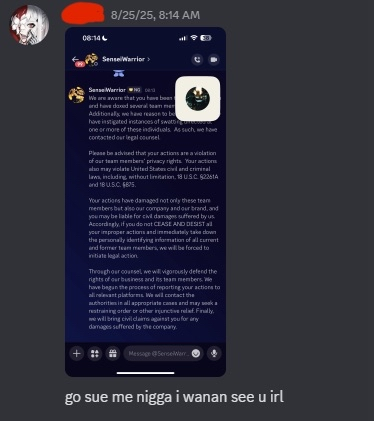 <a href="/notexttospeech/">No Text To Speech</a> <a href="/discord/">Discord</a> <a href="/discord_support/">Discord Support</a> Below are the screenshots showing how this individual exploited the loophole. I want to emphasize that I was not limited for abusing Discord’s TOS - the issue comes from this exploit being weaponized against me. Unfortunately, since Discord support appears to be largely handled
