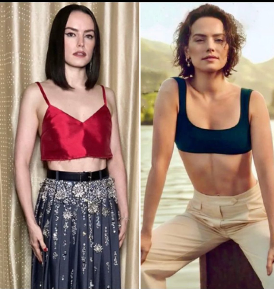 manditheempress's tweet image. Daisy Ridley incredible ABS
