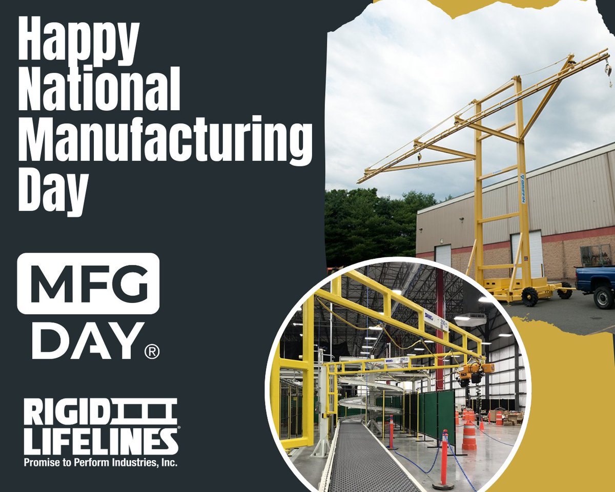 Rigid_Lifelines's tweet image. Today we celebrate the skilled hands and innovative minds behind American manufacturing. #rigidlifelines #fallprotection #anchortrack #mobilefallarrest #overheadsystems #selfretractinglanyards