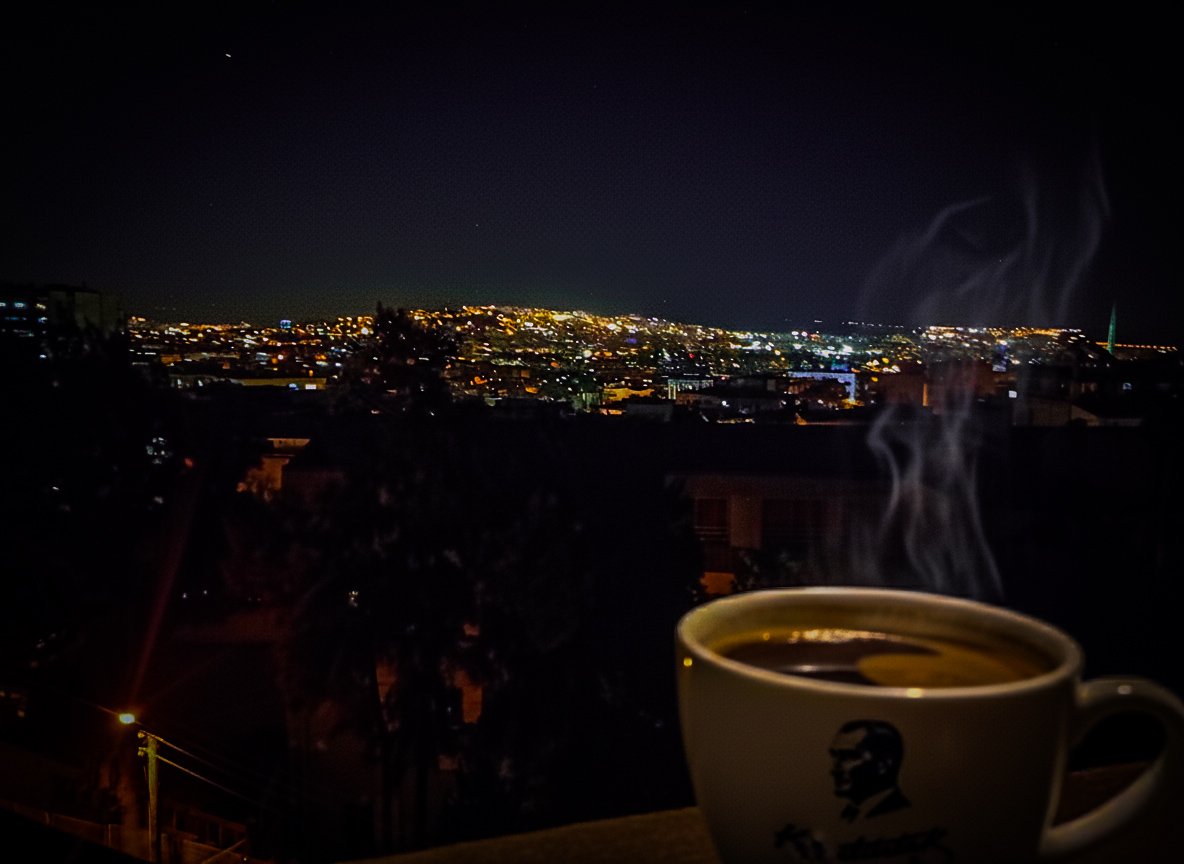 Onury0335's tweet photo. Bu gece gökyüzünde yıldız yok, sanki artık kaymıyorlar çünkü hepsi senin için kaydı. 🌌☕" https://t.co/zyPuoGbuL4