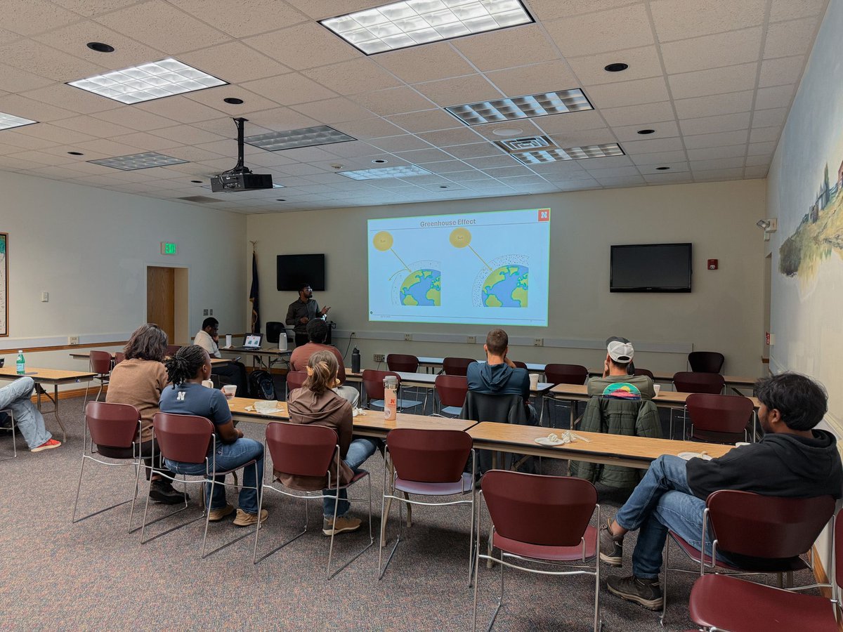 wcreec's tweet image. In a bonus edition of the West Central Seminar Series, Karthik Burra shared more insight into his research, agriculture in India, and his key takeaways from his time here at the center. 🔬 
We wish him the best of luck in his future endeavors! 🎉