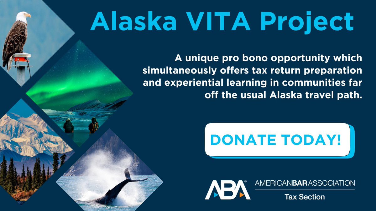 6 volunteers. 380 tax returns. 1 remote mission to bring tax help to underserved Alaskans. ❄️

We’re heading back - but only if we get the funding. ✈️

💸 Donate today to support the Alaska Tax Project (note “Alaska”): americanbar.org/groups/departm… 

#ProBono #VITA #LITC
