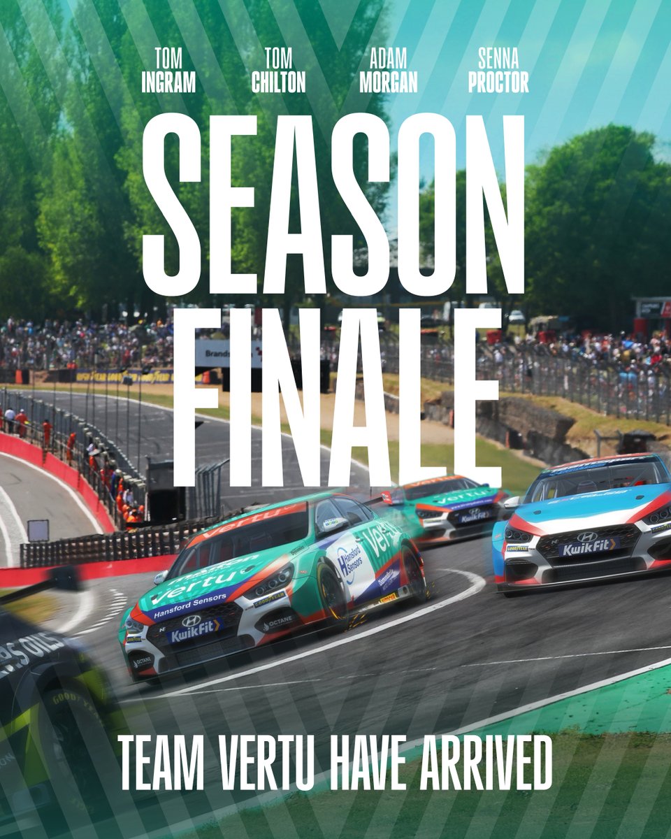 VertuMotors's tweet image. It&apos;s all come down to this... 🏎️🏆

Who else is ready for the last weekend of the @BTCC season at @Brands_Hatch?  

Let us know if you&apos;ll be cheering on @Tomingram80 and Team VERTU during, what&apos;s set to be, an incredible weekend of racing 👏

#Vertu #EXCELR8 #BTCC #BrandsHatch…