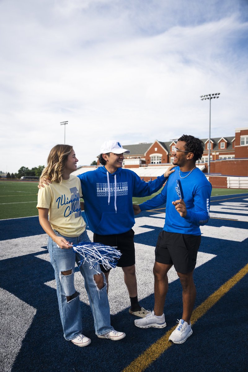 ictrueblue's tweet photo. Whether youβre a student, alum, or future Blueboy or Lady Blue, show your IC pride this Homecoming! π Pick up your favorite IC spirit wear at the store! Open 9-4 Friday and 9-5:30 Saturday! #IllinoisCollege #ICHoco25 https://t.co/dFN0dzhrzv