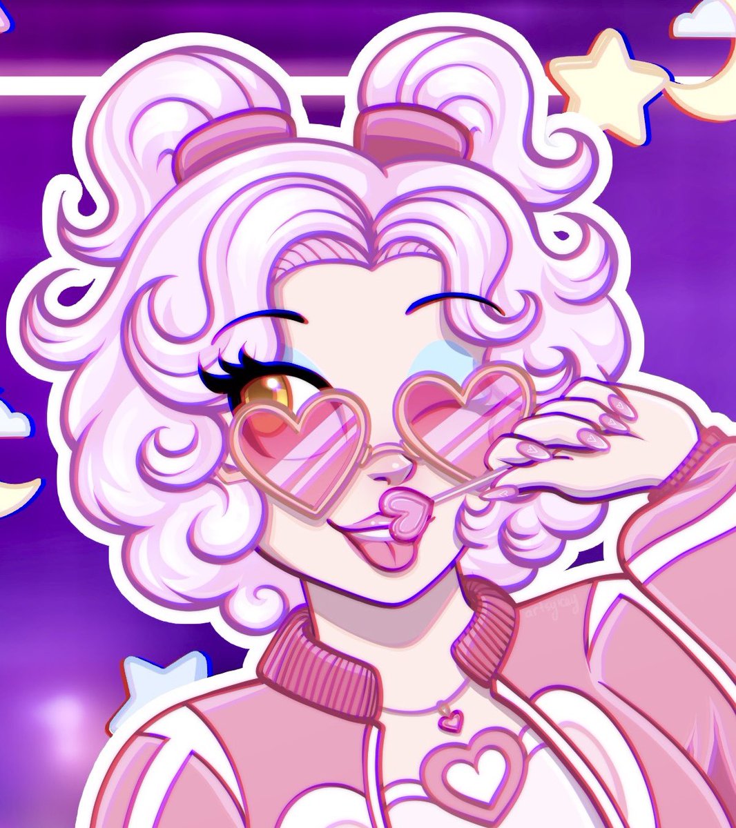 Silly, loving, and very hyper. Introducing Valentina! 💖🍭🍬 

#oc #characterdesign